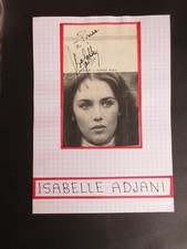 Autographe isabelle adjani d'occasion  Gouvieux