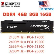 HyperX FURY DDR4 4GB 8GB 16GB 32GB 3200 2400 2666 Desktop RAM Memory DIMM 288pin comprar usado  Enviando para Brazil