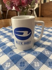 Caneca de café vintage Blue Bird fabricante de ônibus escolar difícil de encontrar comprar usado  Enviando para Brazil