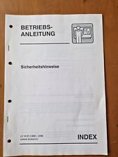 Index sicherheitshinweise betr gebraucht kaufen  Obersontheim