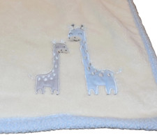 H3! UAU! Cobertor de bebê berço Sherpa azul de pelúcia girafa BABY GEAR 30x30 comprar usado  Enviando para Brazil