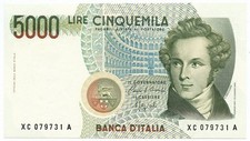 5000 lire italia usato  Pignataro Maggiore