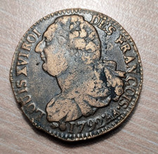 FRANCIA FRANCE REVOLUCION REPUBLICA LOUIS XVI LUIS XVI 2 SOLS 1792 AA METZ MBC comprar usado  Enviando para Brazil