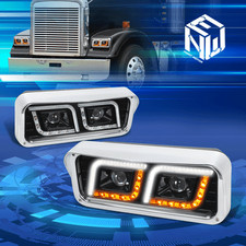 Faróis de substituição pretos projetor de sinal LED DRL Freightliner Kenworth comprar usado Faróis de substituição pretos projetor de sinal LED DRL Freightliner Kenworth comprar usado  Enviando para Brazil