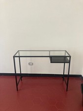 Scrivania ferro vetro usato  Roma