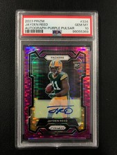 2023 Prizm JAYDEN REED Rookie Autógrafo-Purple Pulsar Prizm AUTO PSA 10 LOW POP comprar usado 2023 Prizm JAYDEN REED Rookie Autógrafo-Purple Pulsar Prizm AUTO PSA 10 LOW POP comprar usado  Enviando para Brazil