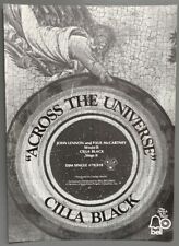 CILLA BLACK 1970 PÔSTER ANÚNCIO EM TODO O UNIVERSO Paul McCartney BEATLES comprar usado  Enviando para Brazil