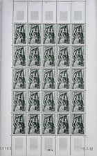 Algerie feuille timbres d'occasion  Grièges