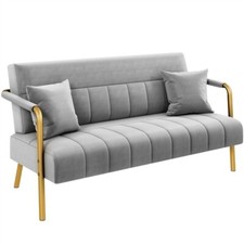 Velvet fabric loveseat for sale  IPSWICH