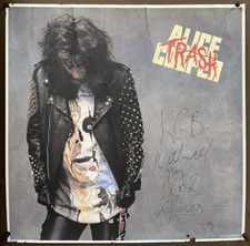 Pôster promocional autografado assinado por ALICE COOPER lixo 1989 comprar usado  Enviando para Brazil