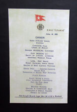 Titanic collectable paper for sale  STAFFORD