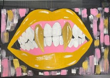 Wooden painting smile for sale  Jacksonville
