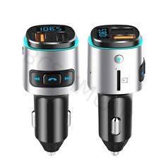 Transmissor FM para carro Bluetooth 5.0 sem fio MP3 player QC3.0 adaptador carregador rápido comprar usado  Enviando para Brazil