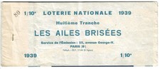 Carnet billets loterie d'occasion  Toucy