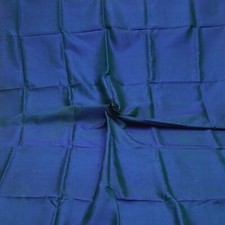 Sucata de tecido para artesanato vintage azul tom duplo 100% seda remanescente de sari 5YD comprar usado  Enviando para Brazil