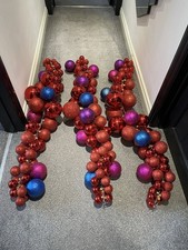 Christmas baubles garland for sale  WESTON-SUPER-MARE