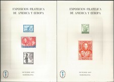 España Hoja Recuerdo edifil# 53-54 ESPAMER 77 Colón  comprar usado  Enviando para Brazil
