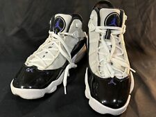 WOW Nike Air Jordan 6 pierścieni Concord Rozmiar 9,5 Czarne Białe 322992-104 -- TRZEBA ZOBACZYĆ na sprzedaż  Wysyłka do Poland