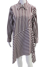 Vestido Camisa Marques Almeida Feminino Algodão Listrado Gola Abotoada Vermelho Tamanho P comprar usado  Enviando para Brazil
