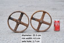Pair iron wheels for sale  TAUNTON