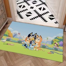 Novo! Tapete capacho estampa personagens Bluey's Family tapete com apoio antiderrapante comprar usado  Enviando para Brazil