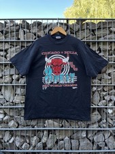 Camisa masculina preta vintage 1993 Chicago Bulls 3-Peat NBA World Champions tamanho XL, usado comprar usado  Enviando para Brazil