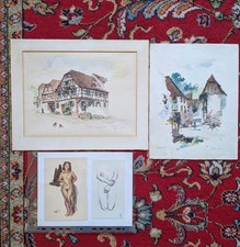 Aquarelles robert kuven d'occasion  Strasbourg-
