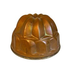 Molde antigo francês forrado de estanho cobre martelado geléia bolo pudim Aspic comprar usado  Enviando para Brazil