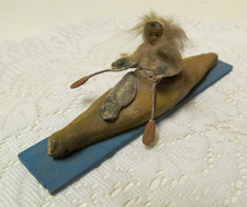 Wooden eskimo inuit for sale  Glassport