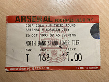 Arsenal norwich city for sale  WOKINGHAM