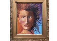 Large vintage oil for sale  Vista