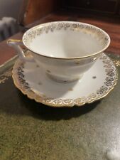 Limoges cup saucer for sale  RUGBY