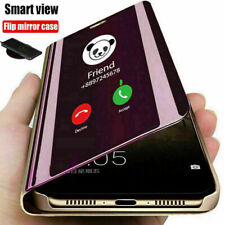 Usado, Spiegel Leder Hülle Für iPhone 16 15 13 14 Pro Max 12 16E Flip Stand Case Cover comprar usado  Enviando para Brazil