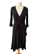 Black wrap dress for sale  HORSHAM