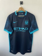 CAMISA CAMISA DE FUTEBOL MANCHESTER CITY 2015/2016 AWAY NIKE 658881-476, usado comprar usado  Enviando para Brazil