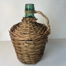 Vtg wicker wrapped d'occasion  Expédié en Belgium