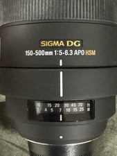 Lente Sigma 150-500mm f/5-6.3 APO DG OS HSM para Nikon montagem F, usado comprar usado  Enviando para Brazil