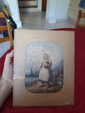 Ancien tableau aquarelle d'occasion  Thise