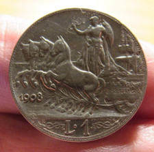 Lire 1908 spl usato  Vaglio Serra