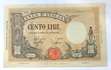 Regno italia 100 usato  Villanova Solaro