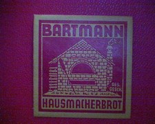Reklamemarke bartmann hausmach gebraucht kaufen  Deutschland