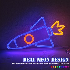 Rocket neon sign for sale  USA