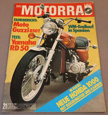 Das Motorrad 21/1974 Honda CB 1000 Gold Wing, Moto Guzzi 850 T, Yamaha RD 50, usado comprar usado  Enviando para Brazil