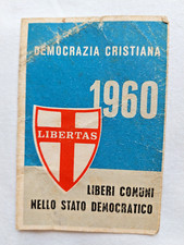 Tessera 1960 democrazia usato  Italia