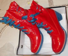 Red pvc boots for sale  CARDIGAN