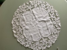 Tischdecke richelieu stickerei gebraucht kaufen  Ahlefeld-Bistensee, Hütten