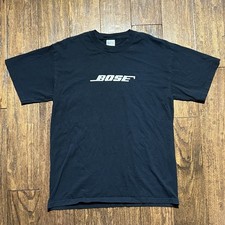 Camiseta logotipo promocional Y2K Bose Audio dupla face média etiqueta Gildan vintage, usado comprar usado  Enviando para Brazil