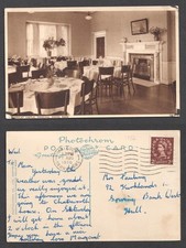Cartão postal Willersley Castle Principle sala de jantar Derbyshire. Matlock publicado 1956 comprar usado  Enviando para Brazil