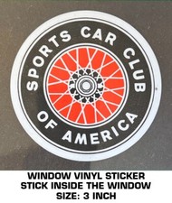 SCCA SPORTS CAR CLUB OF AMERICA - ADESIVO DE VINIL PARA JANELA - CORRIDA VINTAGE comprar usado  Enviando para Brazil