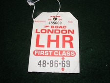 Vintage boac baggage for sale  LIFTON